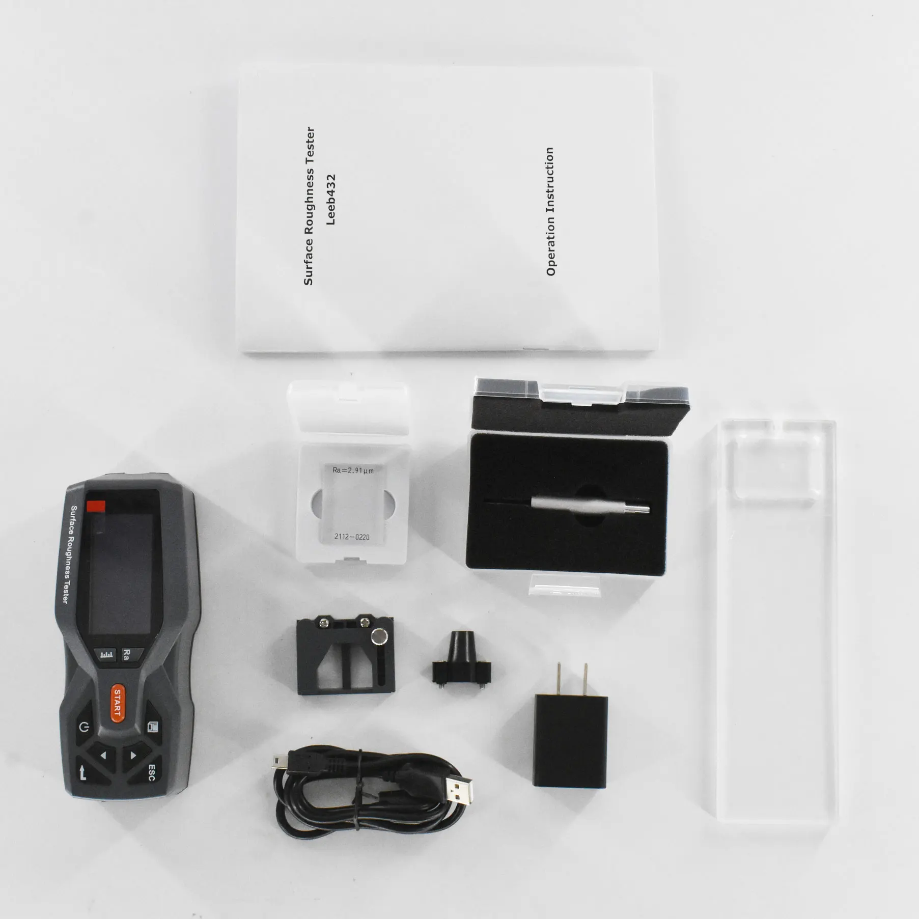High precision Surface roughness tester Leeb432 with Five optional sensors Ra:Ra:0.005- 16&mu;m Rz:0 02-160um