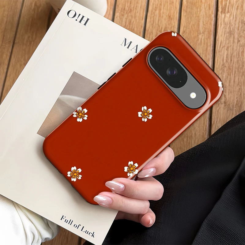 Cute Little Flower Print Double-Layer Phone Case by Fcicicase