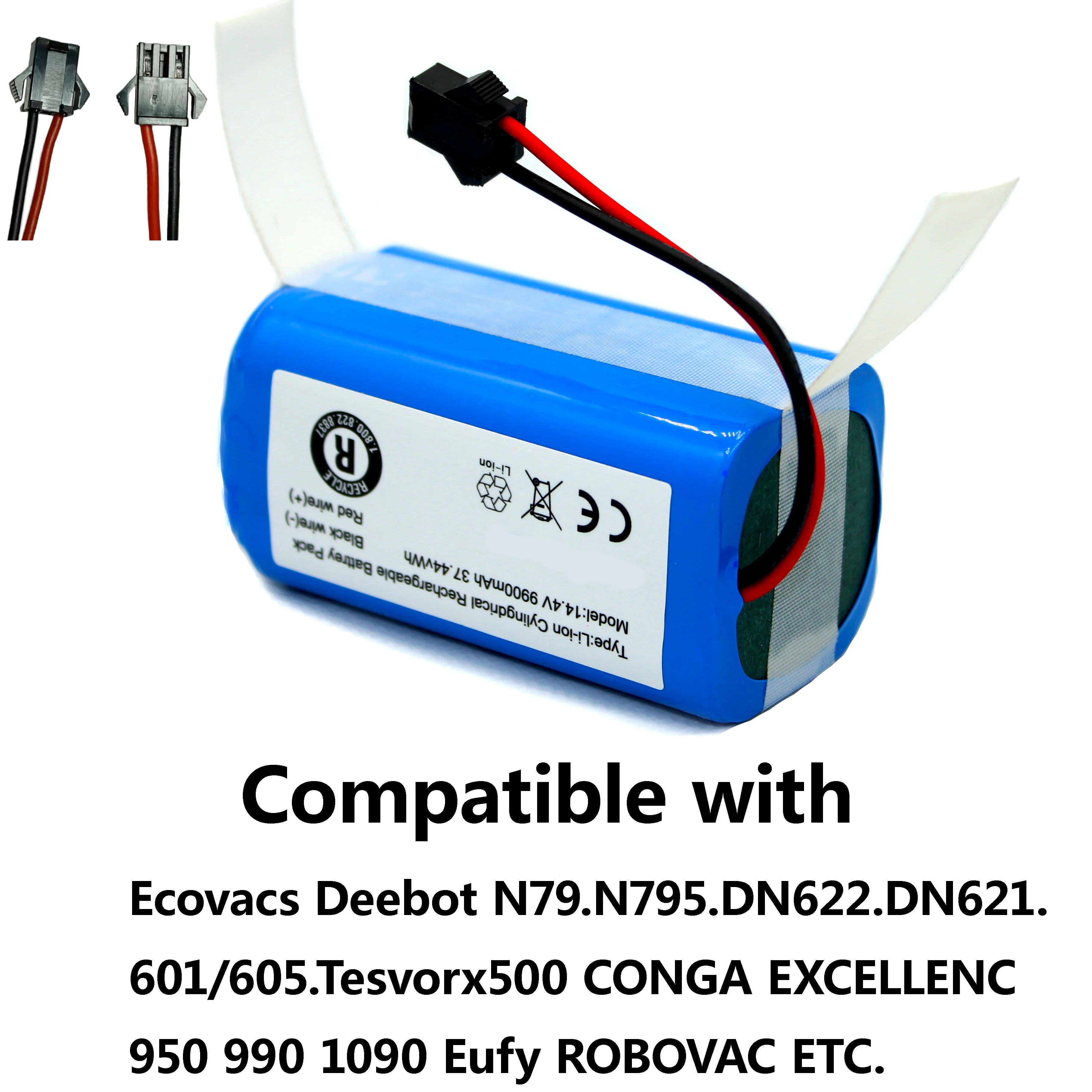 Ion Eddie Battery For Conga Excellence 14.4v 2600mah 950 990 1090 1790  Deebot N79s N79 Chr622 Wald Fy Robovac 11s 12 X500