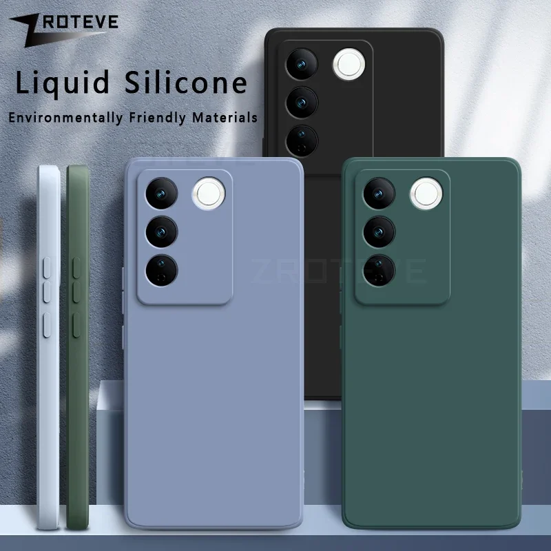 Per VivoV27 Case Zroteve Cover morbida in silicone liquido setoso per VIVO V27 V27E V29 Pro VivoV27E VivoV29 Custodie per telefoni - immagine 3