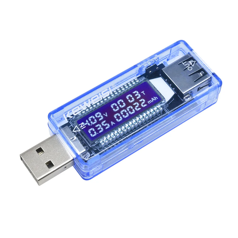 USB Charger Tester LCD Display Screen Voltage Current Meter Voltmeter Ammeter Battery Capacity Tester Mobile Power Detector