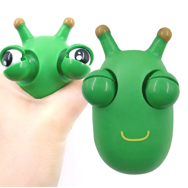 

Funny Eyeball Burst Squeeze Toy Green Eye Caterpillar Pinch Adult Kids Stress Relief Fidget Toy Creative Decompression Toy J143