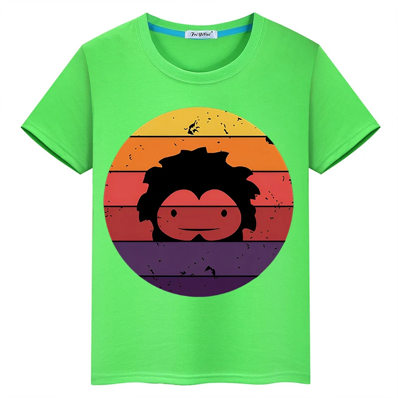 

Sneaky Sasquatch Big Head children's clothing summer children's short-sleeved casual T-shirt for boys and girls