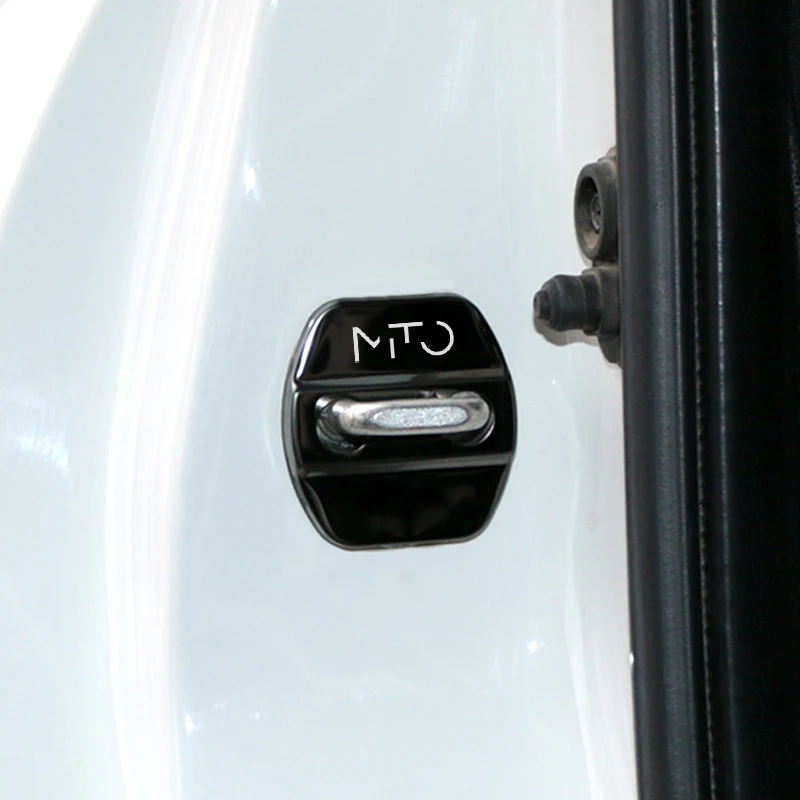 4Pcs/Pack Car Door Lock Cover Decoration Protection Stainless Steel Case For Alfa Romeo MITO Stelvio 156 159 Accessories