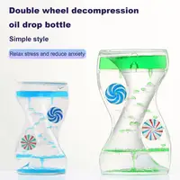 Liquid Motion Bubbler Timer Rotary Wheels Colorful Oil Dropping Hourglass Fidget Toy Home Office Desktop Decoration 1