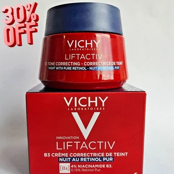 VICHY Liftactiv B3 Crema notturna idratante correttiva tono con crema viso schiarente e rassodante antietà al retinolo puro