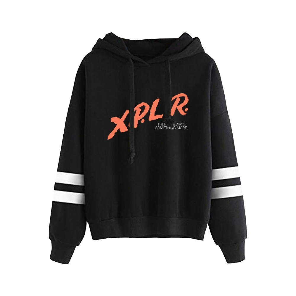 

XPLR Sam and Colby Dare Hoodie Unisex Pocketless Parallel Bars Sleeve Sweatshirt Casual Style Men Women's Clothes