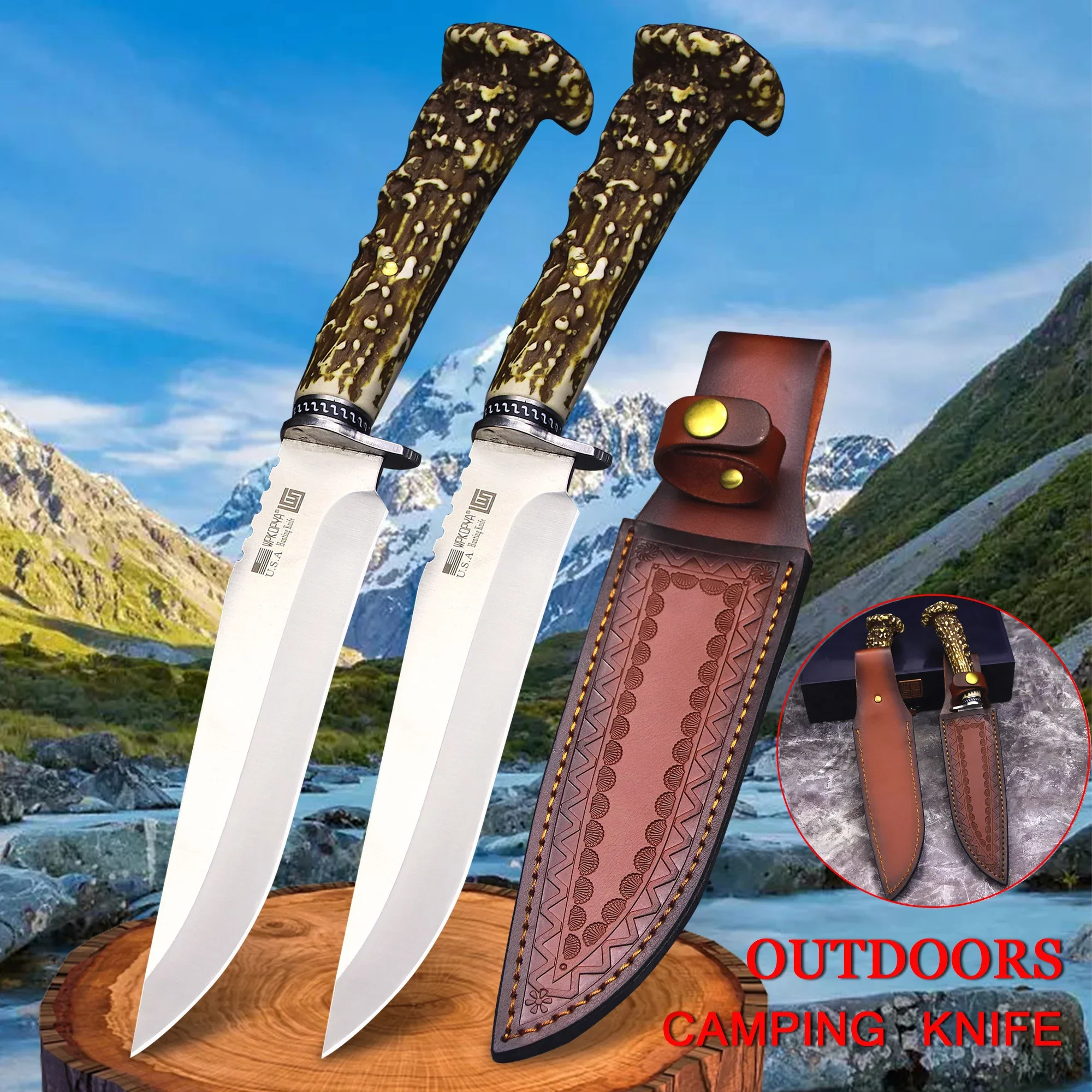 Hunting Straight Knife Jungle Camping Knife Kitchen Carving Knife Boning And Peeling Knife folding knife
