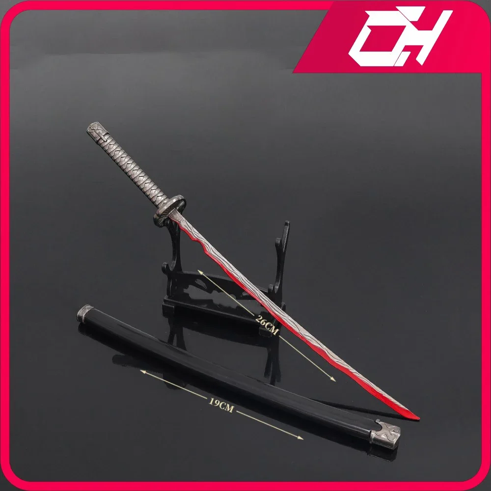 26cm Rivers of Blood Japanese Game Sword Game Peripheral Japanese Katana Real Steel Samurai Sword Weapon Model Gifts Toys Boys Cosplay Sword,Cosplay Prop,Cosplay Toy