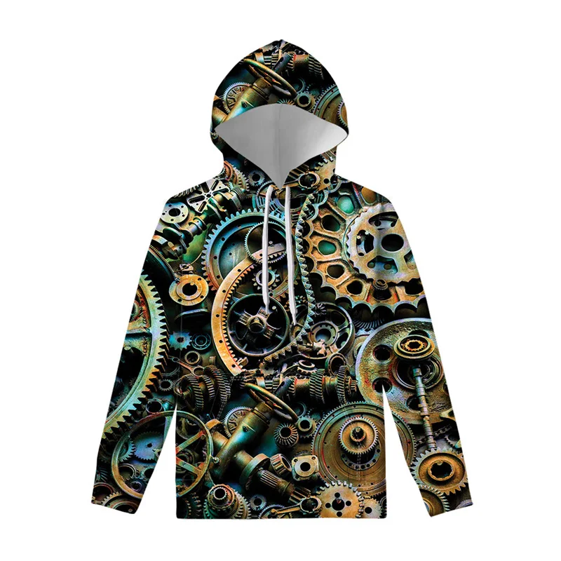 thumbnail image 1 of Sudadera con capucha retro con estampado 3D de Metal Gears para hombre, sudadera con capucha holgada de manga larga para primavera y otoño, sudaderas de calle de gran tamaño, 1 of 5