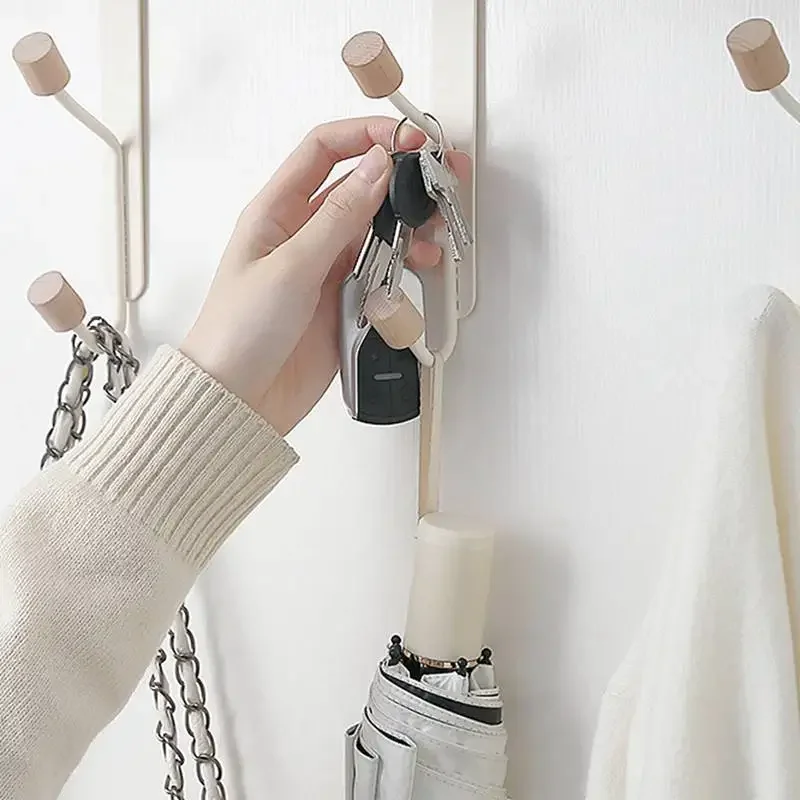 Bedroom Door Hanger Clothes Hanging Rack Over The Door Carbon Steel Home Storage Organization Hooks Purse Holders for Bags Rails