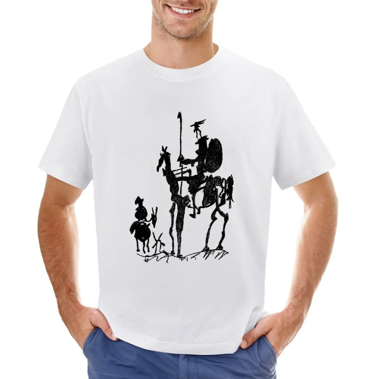 

THE ADVENTURES OF DON QUIXOTE AND SANCHO T-Shirt vintage clothes customizeds t shirts for men graphic