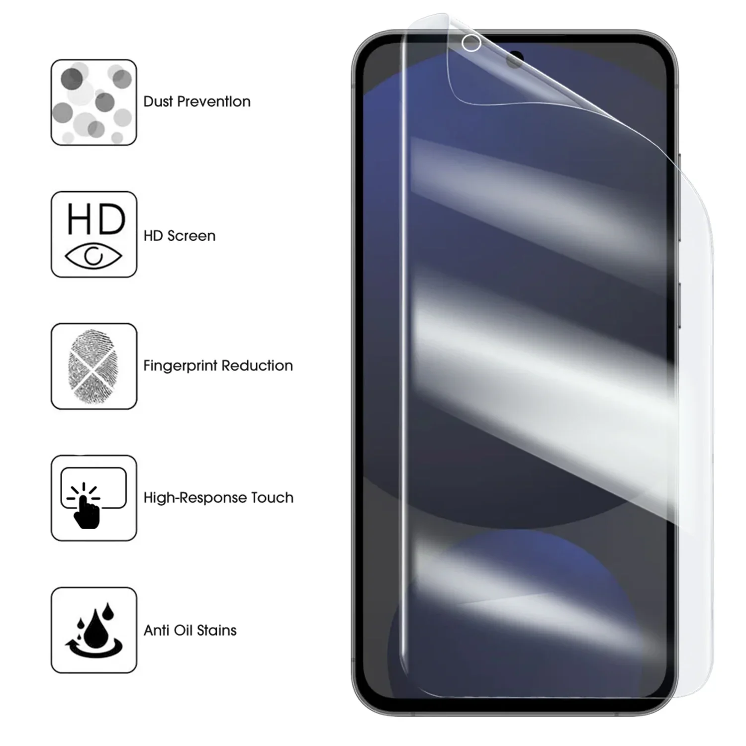 1-5PCS HD Hydrogel Film for Samsung Galaxy S24 S25 Ultra Anti-scratch Covers Soft TPU Screen Protectors for Galaxy S25 Plus S25U