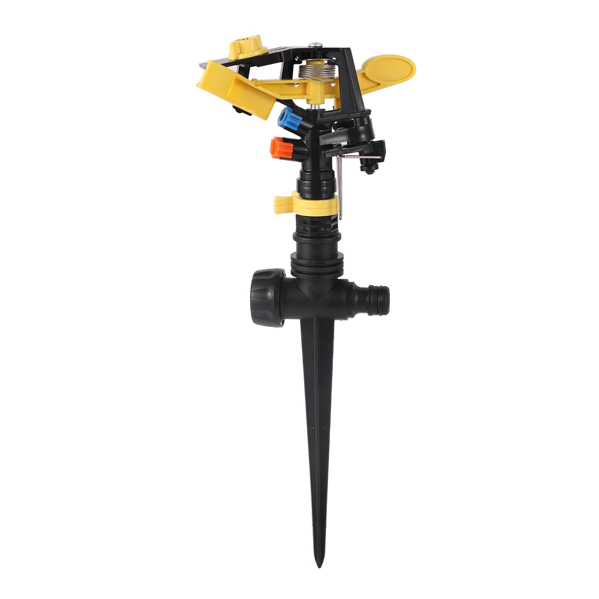 1/2" Male Thread Double Nozzle Yellow-Winged Adjustable Rocker Sprinkler with 3-Kinds Bracket Kit 360 Degree Garden Lawn Nozzle garden sprinkler irrigation sprinklers garden irrigation nozzle garden sprayer nozzles