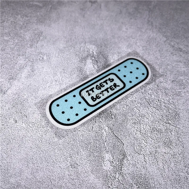 Funny Love Band Aid Car Stickers - "It Gets Better" Automotive Decals For Cars & Motorcycles