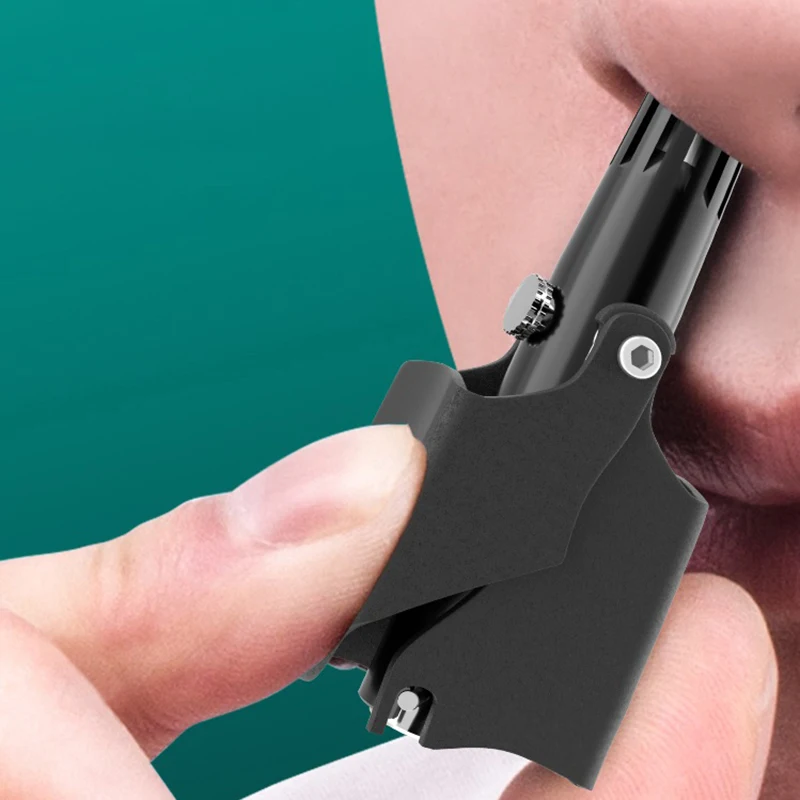 

Мужской триммер для носа из нержавеющей стали, бритва Vibrissa, моющийся портативный триммер для волос в носу и ушах