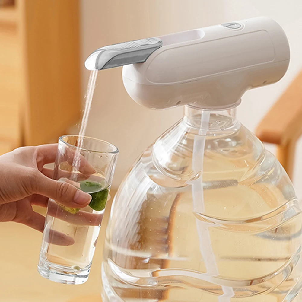 Electric Water Bottle Dispenser Retractable Water Spout USB Charging Bottle Switch Drinking Jug Pump for Camping