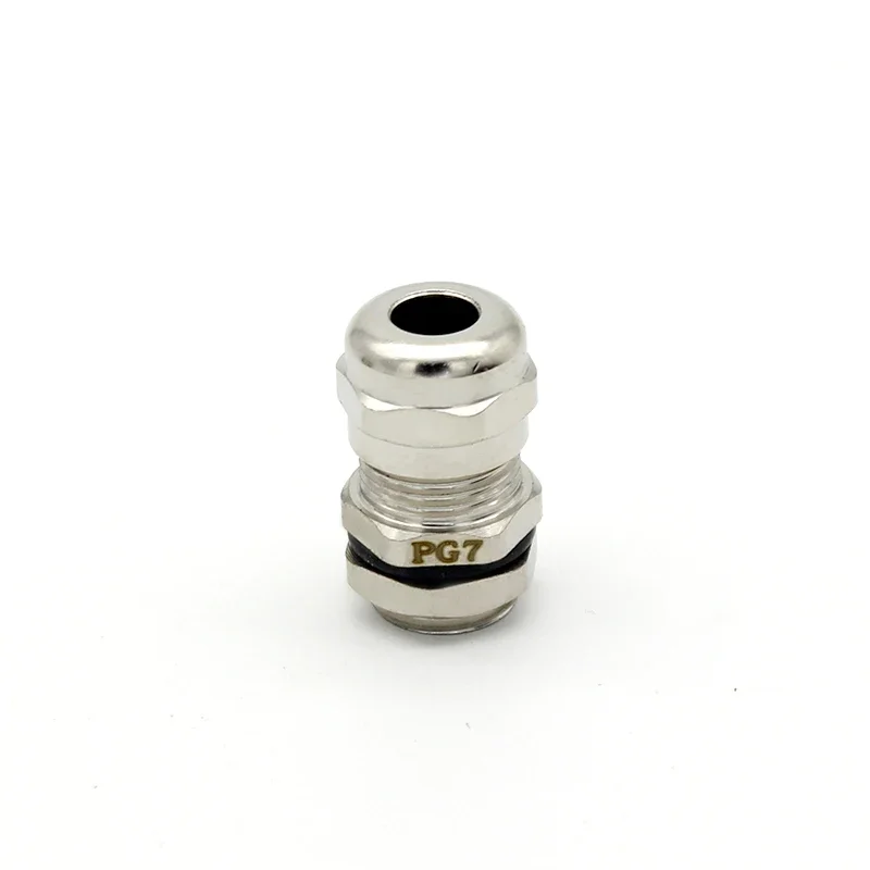 ManHua Waterproof Brass Plating PG9 PG11 PG13.5 PG16 PG19 PG21 Metric Thread Metal Conduit Cable Gland Connector
