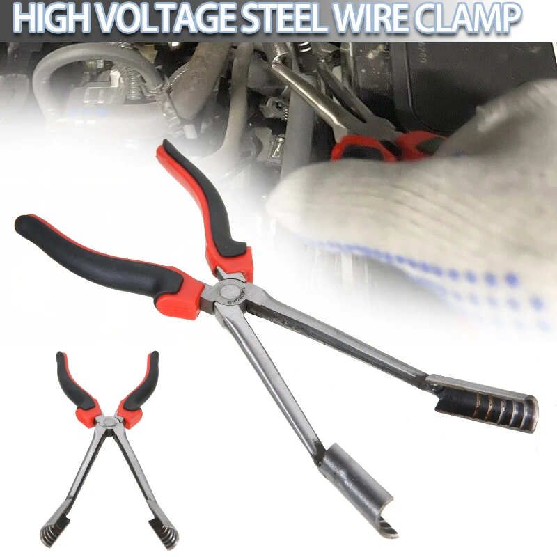 

Durable Carbon Steel Car High Voltage Wire Plier Multifunctional Automobile Spark Plug Pliers Repair Tools