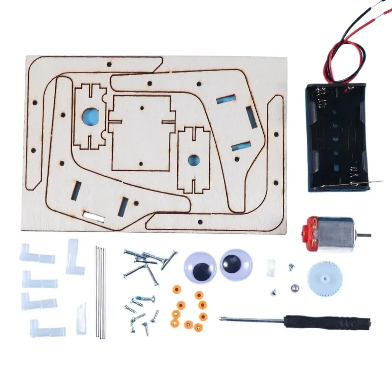 걷는 거미 로봇 생체공학 DIY 조립 모델 과학 기술 교육 실험 키트 나무 STEM 퍼즐