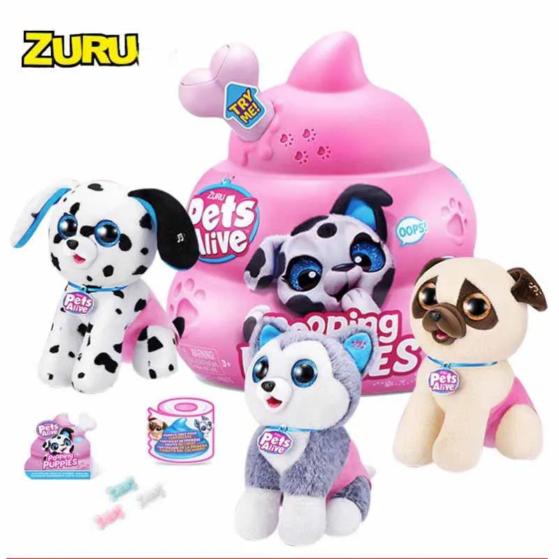 zuru-pets-alive-pooping-puppies-simulazione-per-bambini-cane-da-compagnia-elettrico-cute-pet-star-man-family-toy-action-figures-regali-di-festa