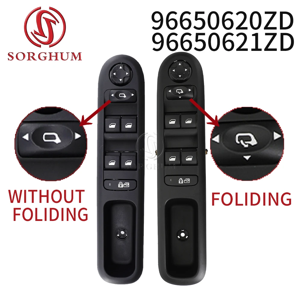 Sorghum 96650620Zd Muslimfor Peugeot 3008 5008 Hatchback Wagon Car Left Front Door Lifter Button Master Interruttore Alzacristallo Elettrico
