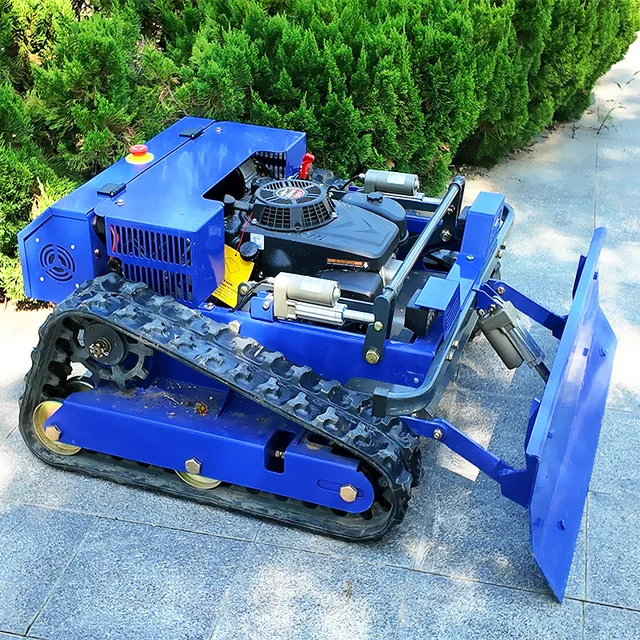 Customized Automatic Crawler Lawn Mower - Remote Control Commercial Grass Cutting Machine for Winter Snow Removal 2