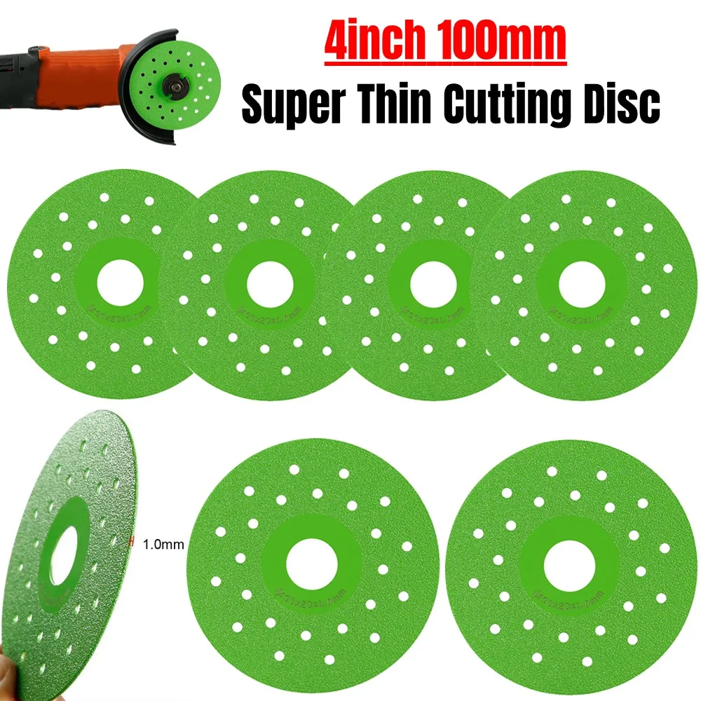 

1pcs 4inch 100mm Cutting Disc For Porcelain Glass Ceramic Tile Diamond Saw Blade Crystal Heat-Resistant Diamond Saw Blade
