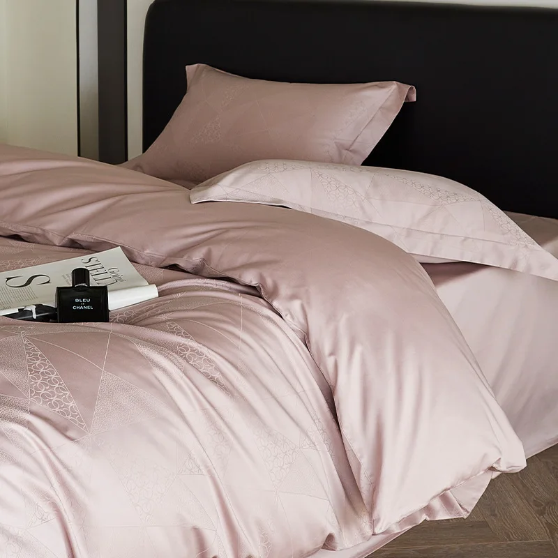 French Satin Jacquard Cotton Bedding 6