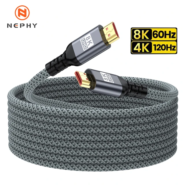 8K 60HZ 4K 120HZ 2K 240Hz HDMI 2.1 Cable For PS5 XBox HDTV PC Monitor 48Gbps High Speed eARC HDR Video Cable 1M 2M 3M 5M 7M 10M