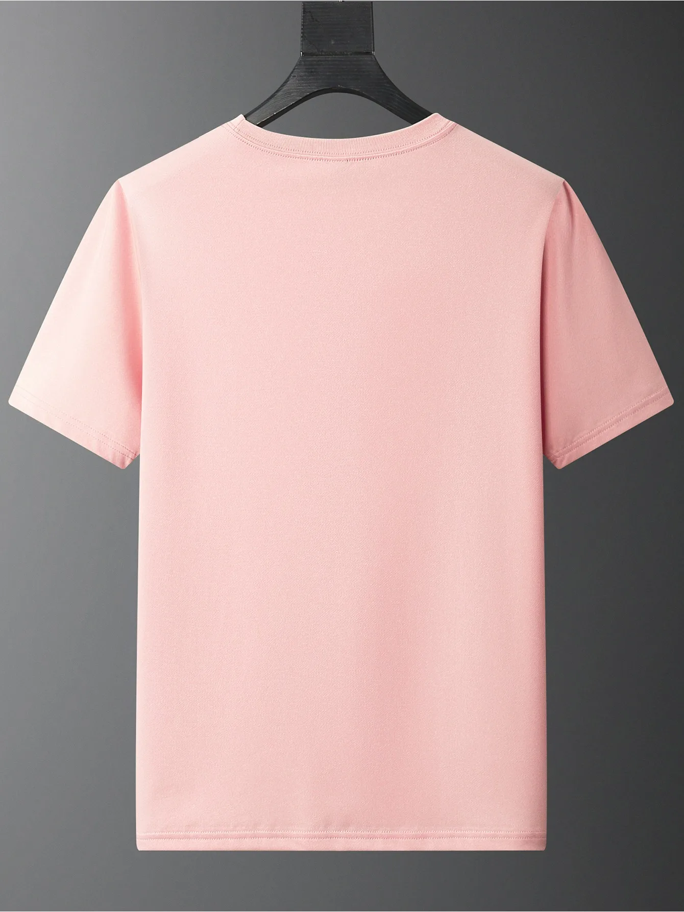 Girls' Number 67 New York Print Summer Short-Sleeve Pure Cotton T-Shirt Pink Elastic Round Neck Children's Top Fashion Design - 5