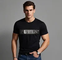 2025 hommes designer haute qualité tenues diamant hommes PLEIN ALI Homme été Slim Fit marque T-Shirts 1