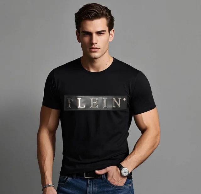 2025 hommes designer haute qualité tenues diamant hommes PLEIN ALI Homme été Slim Fit marque T-Shirts 1