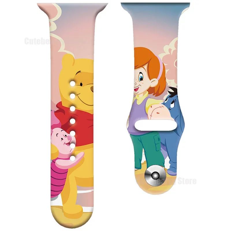 Disney Marie Cat Silicone Strap Print for Apple Watch Band 44mm 45 42 41 40 38mm Bracelet Cartoon IWatch Apple Watch 7 6 5 3 SE apple watch band
