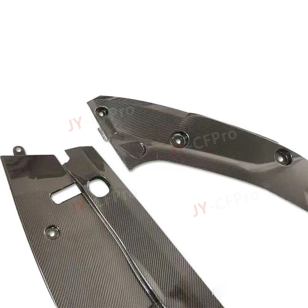 닛산 GTR R35 배터리 커버 2008-2024용 R35 3PCS 리얼 카본 파이버 프론트 범퍼 엔진 냉각 커버 개폐식 패널 커버