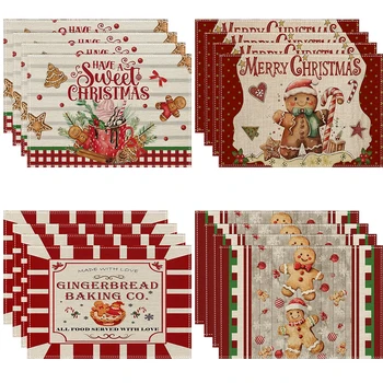Gingerbread Man Christmas Placemats 1