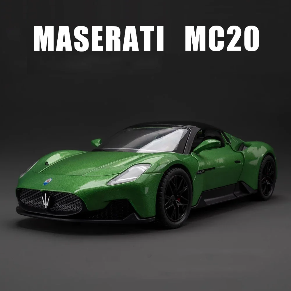 1:22 Maserati MC20 Supercar Alloy Model Car Toy Diecasts Metal Casting Sound and Light Car Toys For Children Vehicle 5