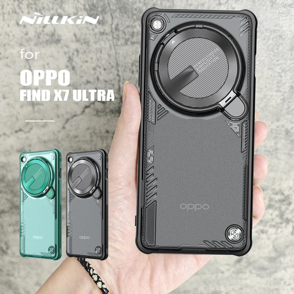 

Nillkin для OPPO Find X7 Ultra чехол Camshield с подставкой для камеры прозрачные чехлы 360 Крышка для объектива