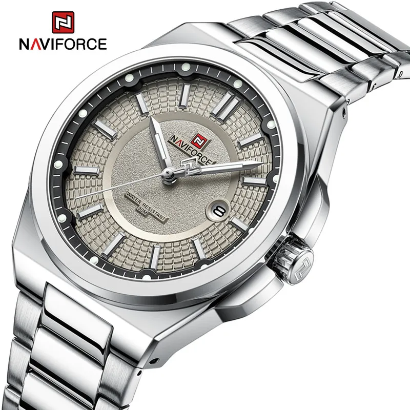 

Original Brand NAVIFORCE 2023 New Watches For Men Casual Sport Man Stainless Steel Wristwatch Waterproof Quartz Classic Clock