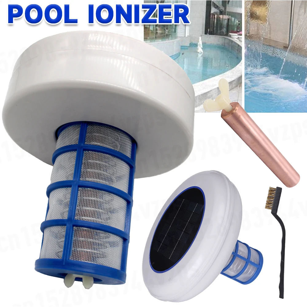 Anodo Di Rame Solare Per Ionizzatore Piscina - Asta Ricambio 100x25mm Per Purificatore D'Acqua - Riduce Cloro E Algae - 2