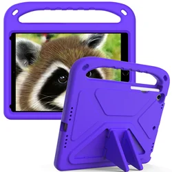 Shockproof Kids Tablet Case with Stand - Durable Protective Cover for iPad air 3 2019 (Purple)