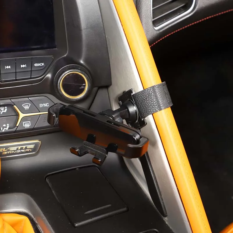 Phone Holder Mobile Phone Holder Auto Mobile Phone Holder GPS Mount Bracket Stander For Chevrolet Corvette C7 2014-Adjustable
