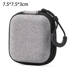 Compact EVA Storage Pouch for Earphones and Digital Accessories (7.5x7.5x3cm)