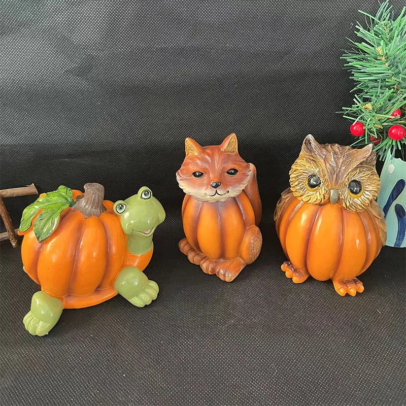 

Resin Ornaments Home Decor Animal Head Portraits, Pumpkin Statues, Home and Garden Decorations, Resin Crafts Home Accessories
