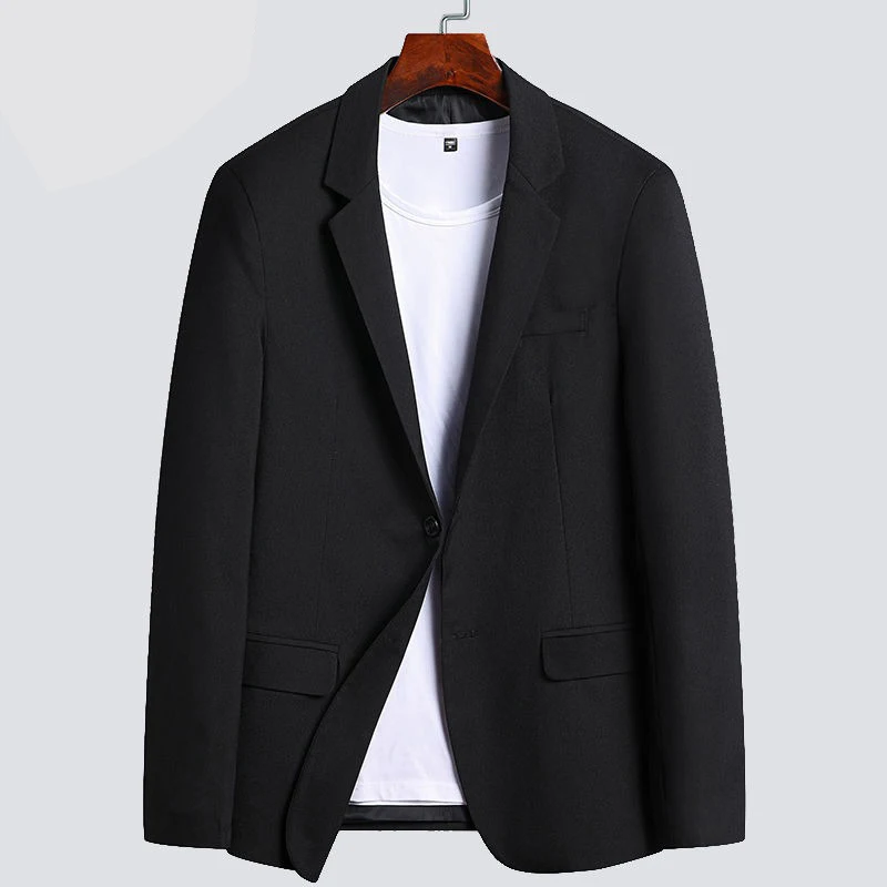 Gmiixder Spring Autumn Blazer New Men's Business Casual Suit Versatile Male Single West Convenience Checkered Suit Coat