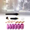 16Pcs TIG Welding Consumables 1/8in 3.2mm and Collet Kit Copper Clamp for 9 20 2