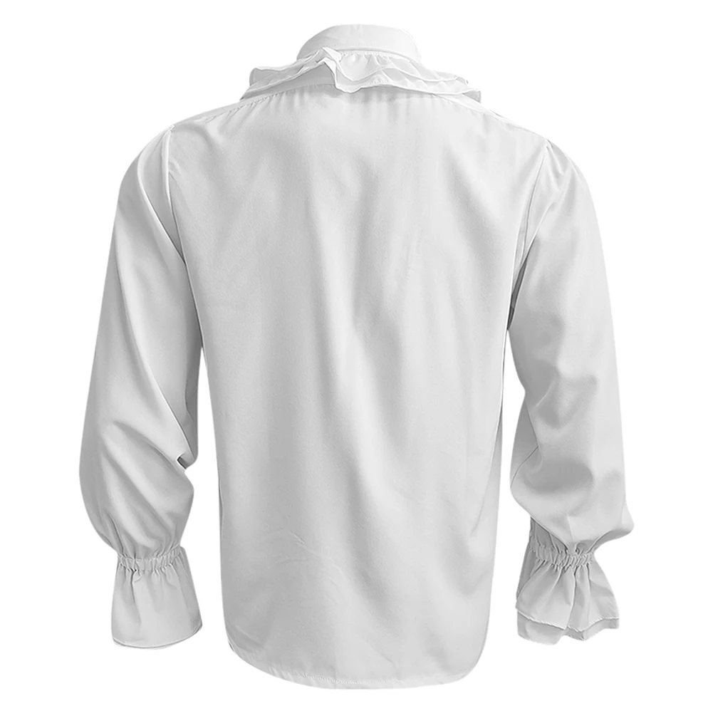 

Blouse Mens Shirt Comfortable Cosplay Costume Gothic Long Sleeve Medieval Pirate Renaissance Ruffle Fashionable