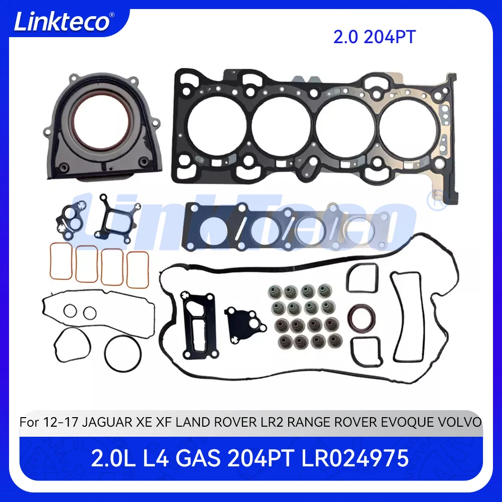 Engine Cylinder Head Full Gasket Set For 12-17 2.0 T L 204PT JAGUAR XE XF LAND ROVER LR2 RANGE ROVER EVOQUE VOLVO 2.0L LR024975