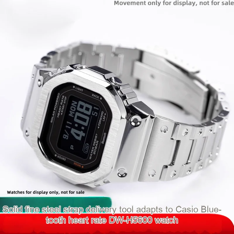 Accessori Modificati Adatti Per Cassa Dell'Orologio In Acciaio Di Precisione Casio Small Block Dw-H5600 Con Catena Per Orologi In Acciaio Inossidabile