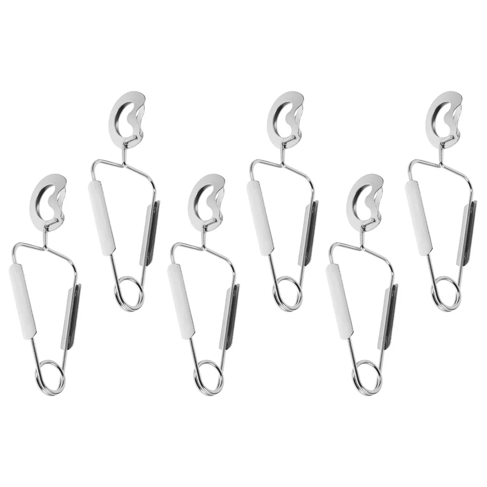 

Stainless Steel Tongs Anti-Scald Seafood Tongs Snail Clips Kitchen Serving Utensil Snail Food One Handed Spring Food Clip